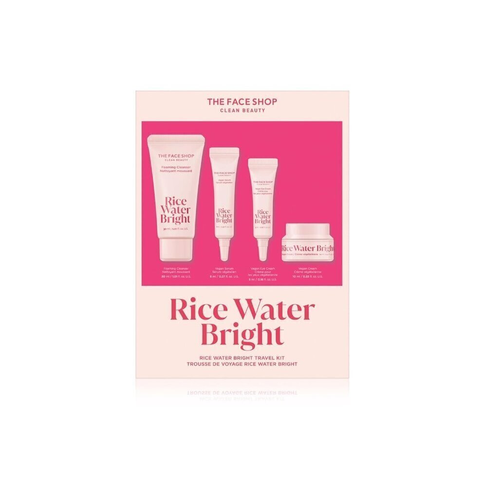 Rice Water Bright Travel Kit, Korean Skin Care Set with Ceramide, Gift Set - Gen
